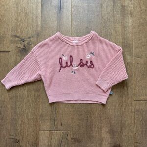 Modern Moments Pink “lil sis” Sweater